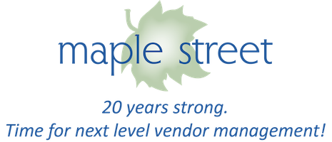 Maple Street 20 years strong logo